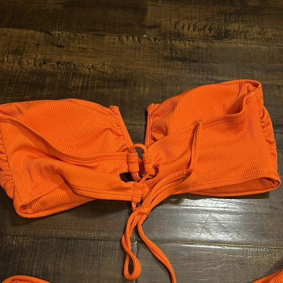 New Orange 2 Pc Bikini Amazon Size M - Picture 3 of 3